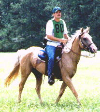 Kyle Germany riding Dusty Boy in a Region 4 NATRC competition