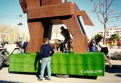 O Deus Baco dentro Preparando as Pipas de Vinho