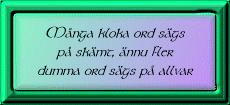 M&aring;nga kloka ord ...