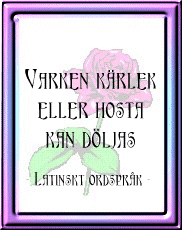 Varken k&auml;rlek eller ...