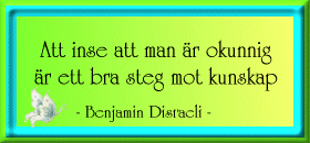 Att inse att man ...