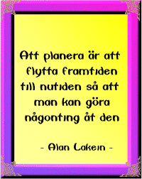 Att planera &auml;r ...