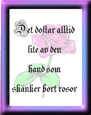 Det doftar alltid ...