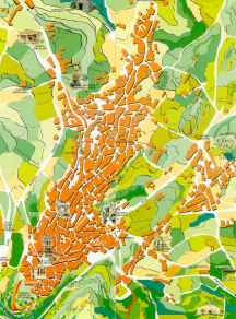 Plano de Fermoselle al 25 %. Pincha para verlo m�s grande (132k).