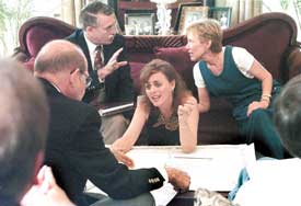 A road stripe discussion at the CAUTION: Macon meeting