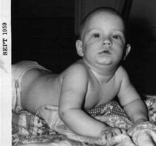 Steve Scroggins (obviously a budding 'deep thinker'!) - September 1959