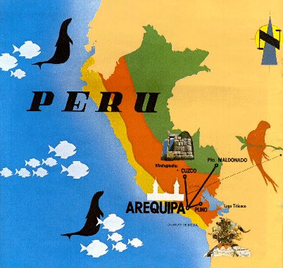 Mapa de ubicacin de Arequipa en el Per