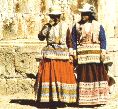 Pobladoras del Caon del Colca con trajes tpicos