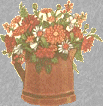 barrow of flowers