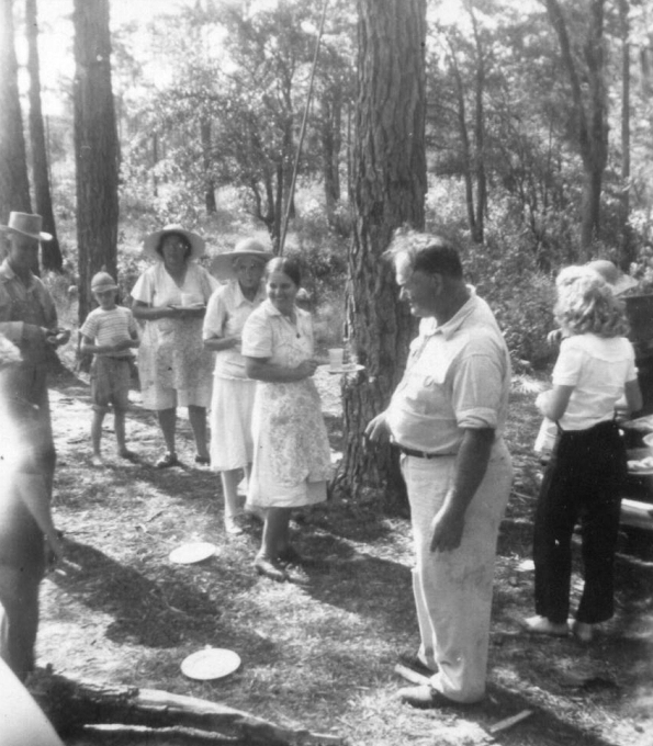 Daddy at the family reunion long ago