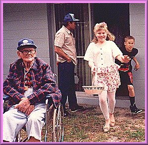 Jennifer and Henry go easter egg hunting.