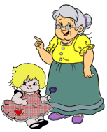 grandma and grandchild