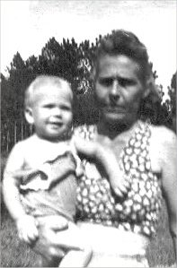 My mother and me on Lem Turner Road