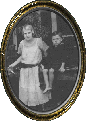 My mother with her brother, Edward