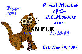 This is a sample certificate. You can see more samples in the Trophy Case