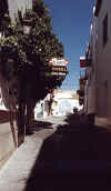 little pizza street old Calpe, Spain