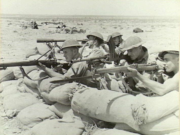 My grandfather at Tobruk, April 1941.