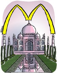 MacDonald's at the Taj Mahal, by Mark Armstrong