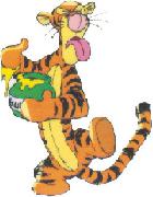 Tigger tastes honey!