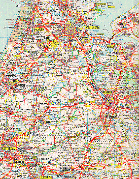 Map of the Netherlands, area of Schoonrewoerd