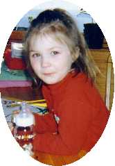 Ida Marie p� bes�k i Naustmarka, p�ska 1999