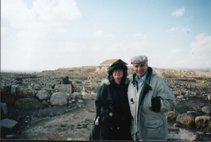 KEN & SANDY AT THE ARCHAEOLOGICAL SITE - ISRAEL