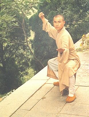 Picture of Master Xing Du demonstrating Ma Bu Yang Quan, Kung Fu position.