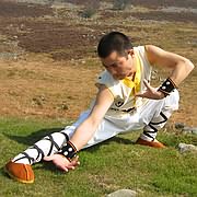 Photo of Kungfu Master Xing Du, during visit to North Wales.