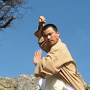 Photo of Kungfu Master Xing Du, during visit to North Wales.