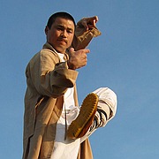 Photo of Master Xing Du demonstrating a Kungfu position.