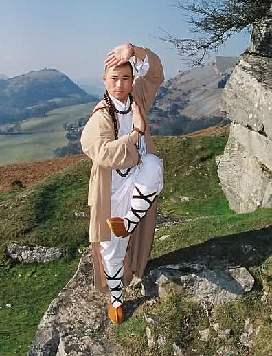 Master Xing Du During A Visit To Mountains In North Wales.