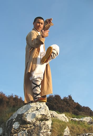 Master Xing Du During A Visit To MountainsIn Wales.