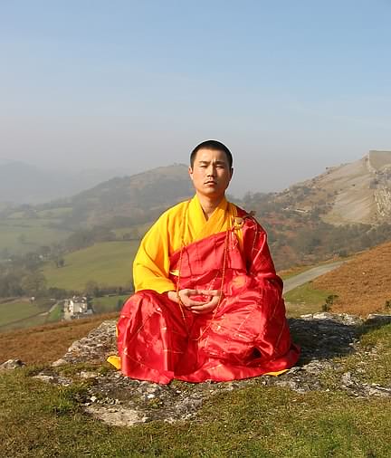 Master Xing Du During A Visit To The Welsh Mountains.