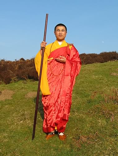 Master Xing Du During A Visit To The Welsh Mountains.