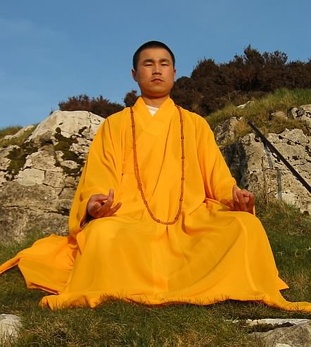 Master Xing Du During A Visit To The Mountains Of Wales