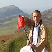 Photo of Kungfu Master Xing Du, during visit to North Wales.