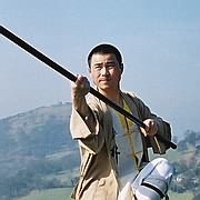 Photo of Master Xing Du demonstrating a Kungfu position.