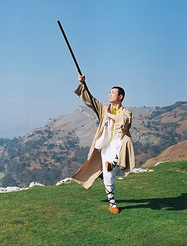 Master Xing Du During A Visit To The Mountains Of Wales.