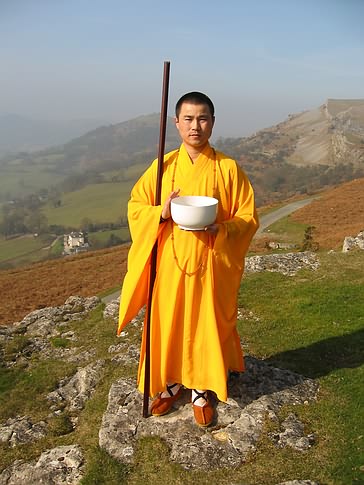 Master Xing Du During A Visit To The Welsh Mountains.