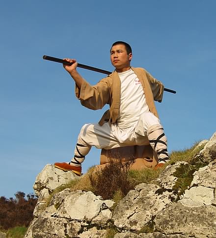 Master Xing Du During A Visit To The Welsh Mountains.