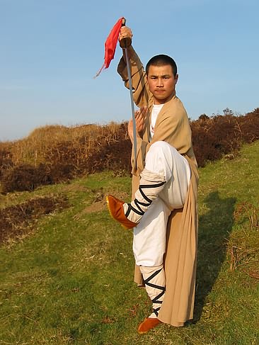 Master Xing Du During A Visit To Mountains Of Wales.