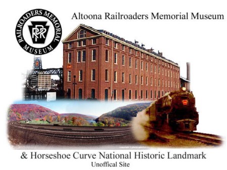 Image of Altoona Railroaders Memorial and Horseshoe Curve.