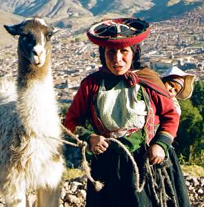 Dad on the left in Peru