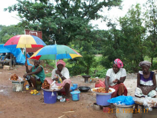 Colourful fruit sellers