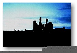 Dustanburgh Castle near Seahouses, our last night in the U.K.