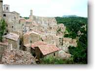 Old Town of Sorano, old Orsini Fortress on the top