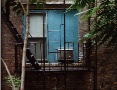 Back Yard of a Hostel in New York City
