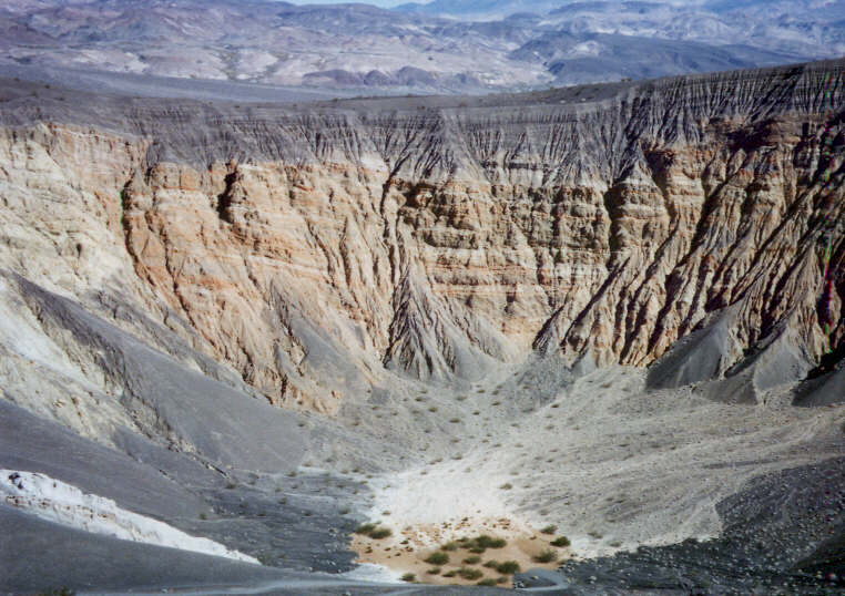 volcanic crater in death valley