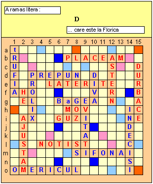 Situatia pe tabla, inainte de aceasta depunere