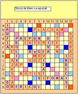 grila partidei si stocul ramas